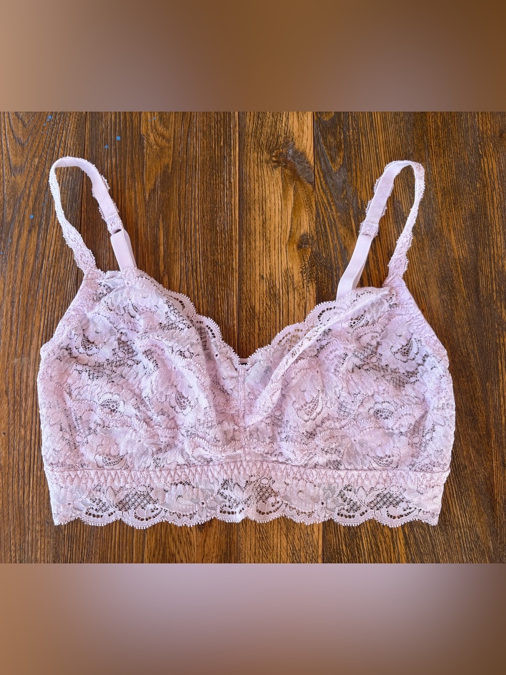 Cosabella Sweetie Lace Longline Bralette Lilac Size L Made in Italy